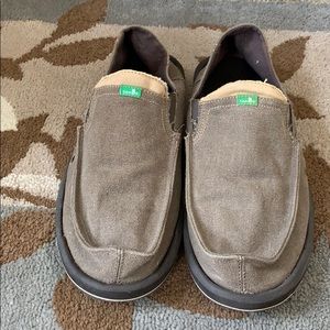 Sanuk Pickpocket Slip ons, Men’s 10, Lightly used